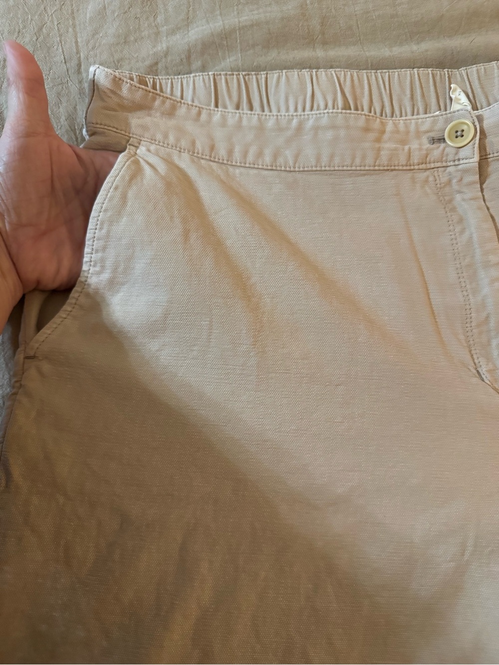 Eileen Fisher Light Beige Capris - Picture 6 of 14